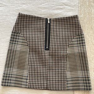 Maje Houndstooth Skirt
